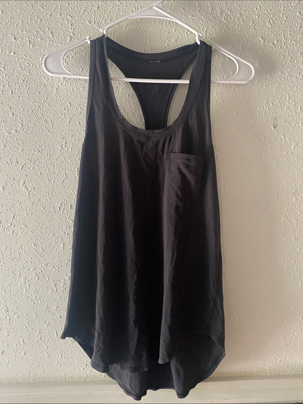 Black Racerback Pocket Tank Top - Women's Casual Layering Tee